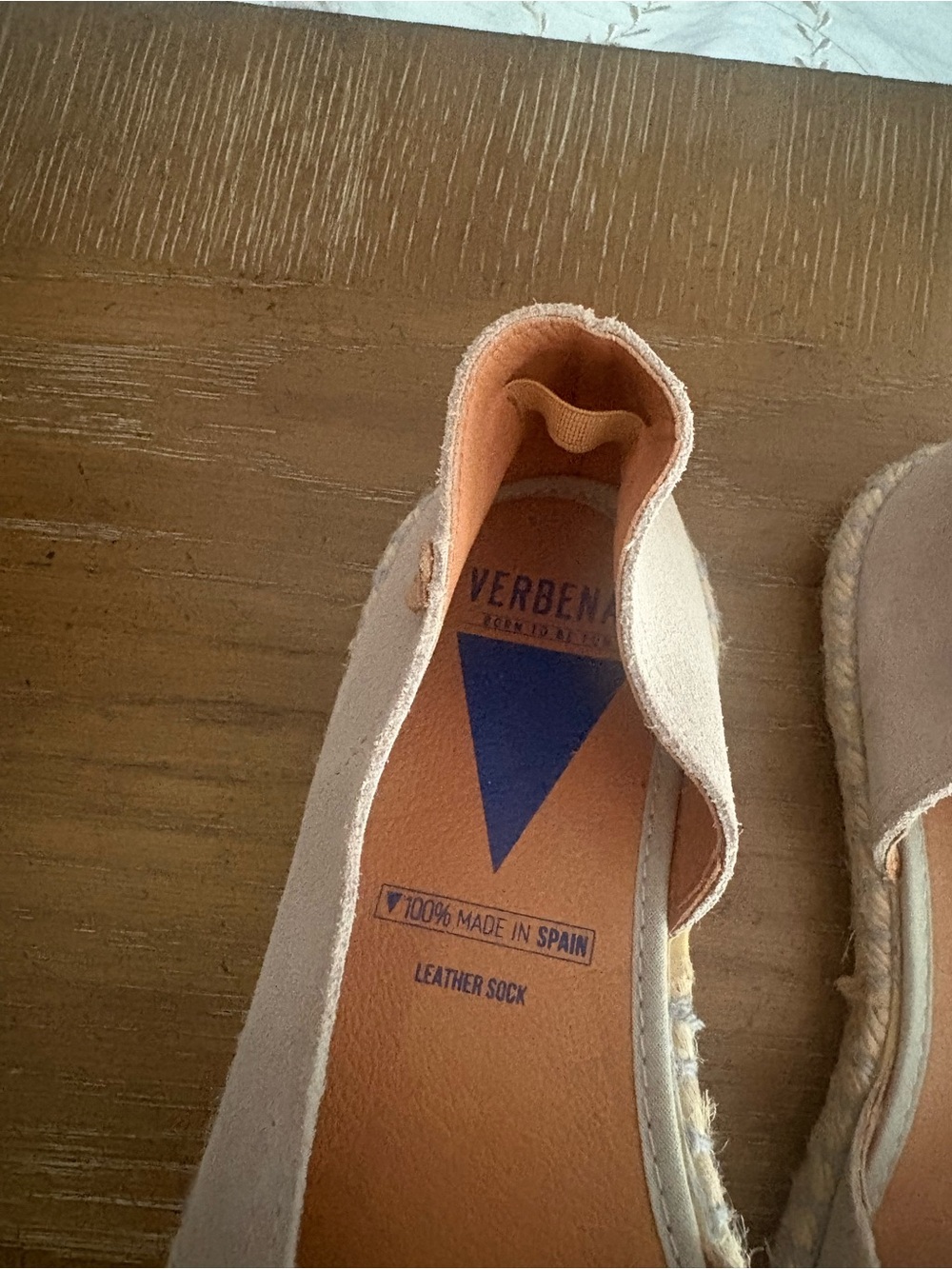 Verbenas Cruz Gray Suede Leather Espadrille Peep-toe Flats - Picture 4 of 7